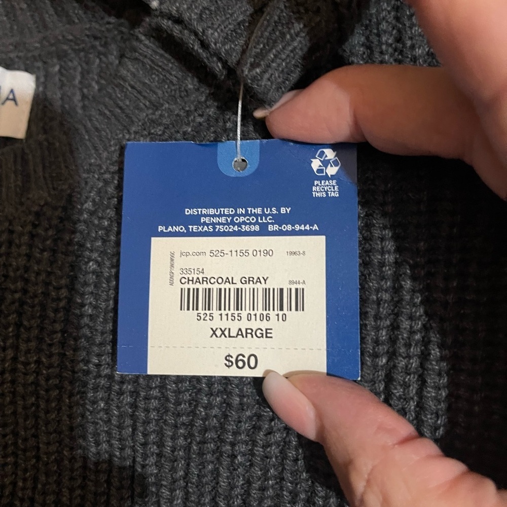 XXL Dark GREEN Sweater Cozy Knit NWT